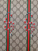 Load image into Gallery viewer, Gucci Snake Custom Vinyl Leather Fabric for Sneakers DIY Sewing Upholstery Home Decor