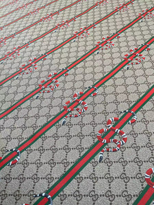 Gucci Snake Custom Vinyl Leather Fabric for Sneakers DIY Sewing Upholstery Home Decor