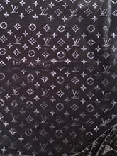 Load image into Gallery viewer, Black Louis Vuitton LV Velvet Fabric