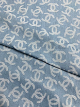 Load image into Gallery viewer, Custom Fabric Washed Denim Chanel for Handmade Sneakers Apparel Upholstery