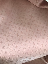 Load image into Gallery viewer, Pink Louis Vuitton Embossed Faux Leather Fabric Small Letter Car Upholstery