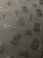 Load image into Gallery viewer, Black Embossed Versace Premium Quality Leather Designer Fabric