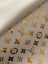 Load image into Gallery viewer, Golden Embossed LV Leather for Custom