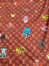 Load image into Gallery viewer, Classic LV Satin Fabric for Sewing Handmade DIY Bag Lining Pajama Fabric Sold by Yard