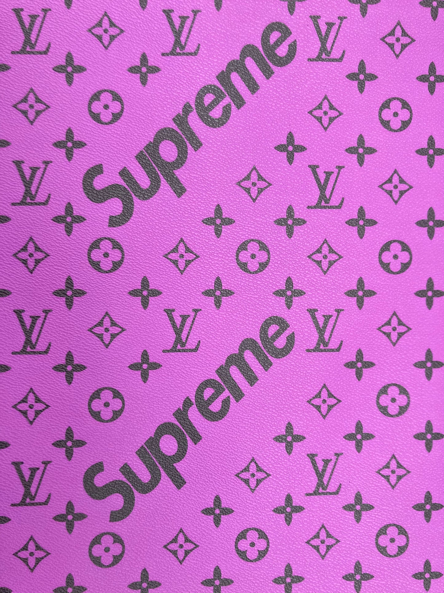 Supreme LV Custom Vinyl Purple for Sneakers DIY Upholstery