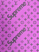 Load image into Gallery viewer, Supreme LV Custom Vinyl Purple for Sneakers DIY Upholstery