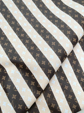Load image into Gallery viewer, Custom LV Vinyl Stripe Rayer Designer Leather for DIY Crafts Handmade Upholstery Sewing