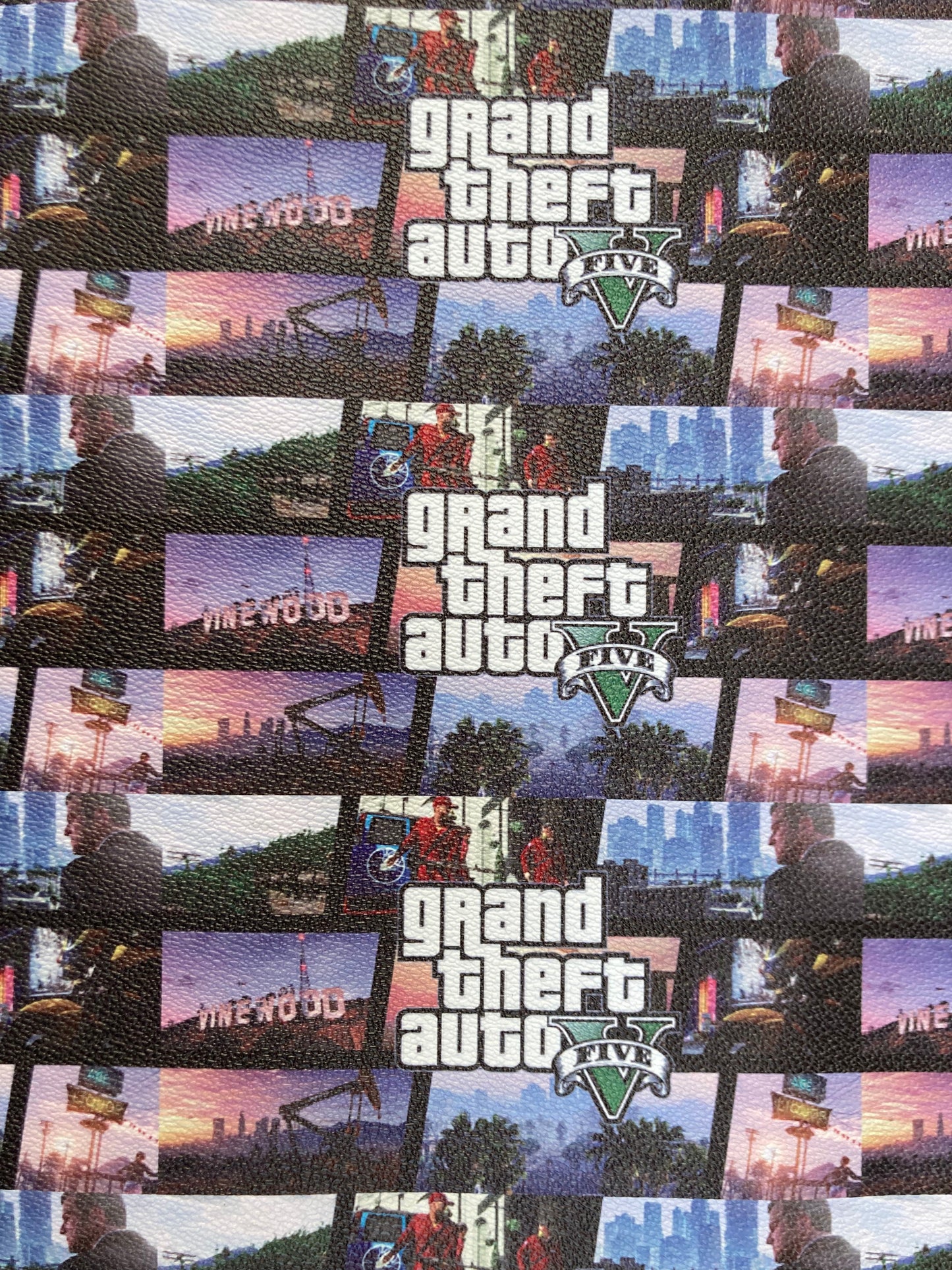 Cuir vinyle personnalisé DIY R-Star GTA5 Game pour baskets faites à la main