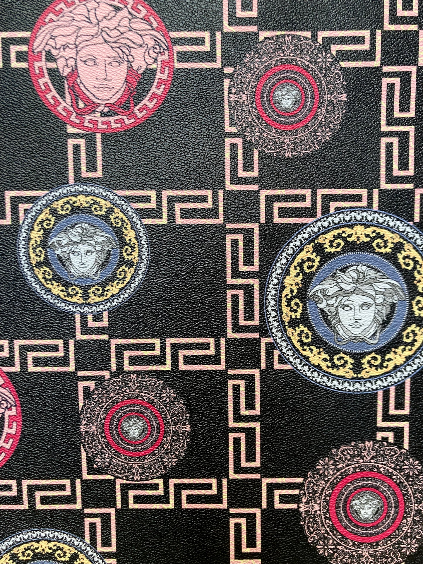 Custom Handmade Versace Vinyl Fabric for Sneakers DIY Crafts