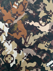 Sewing Cotton Shirt Fabric Camouflage LV Quilting for Custom Apparel Handmade DIY