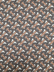 Classic Brown Burberry Custom Vinyl Leather for DIY Crafts Sewing