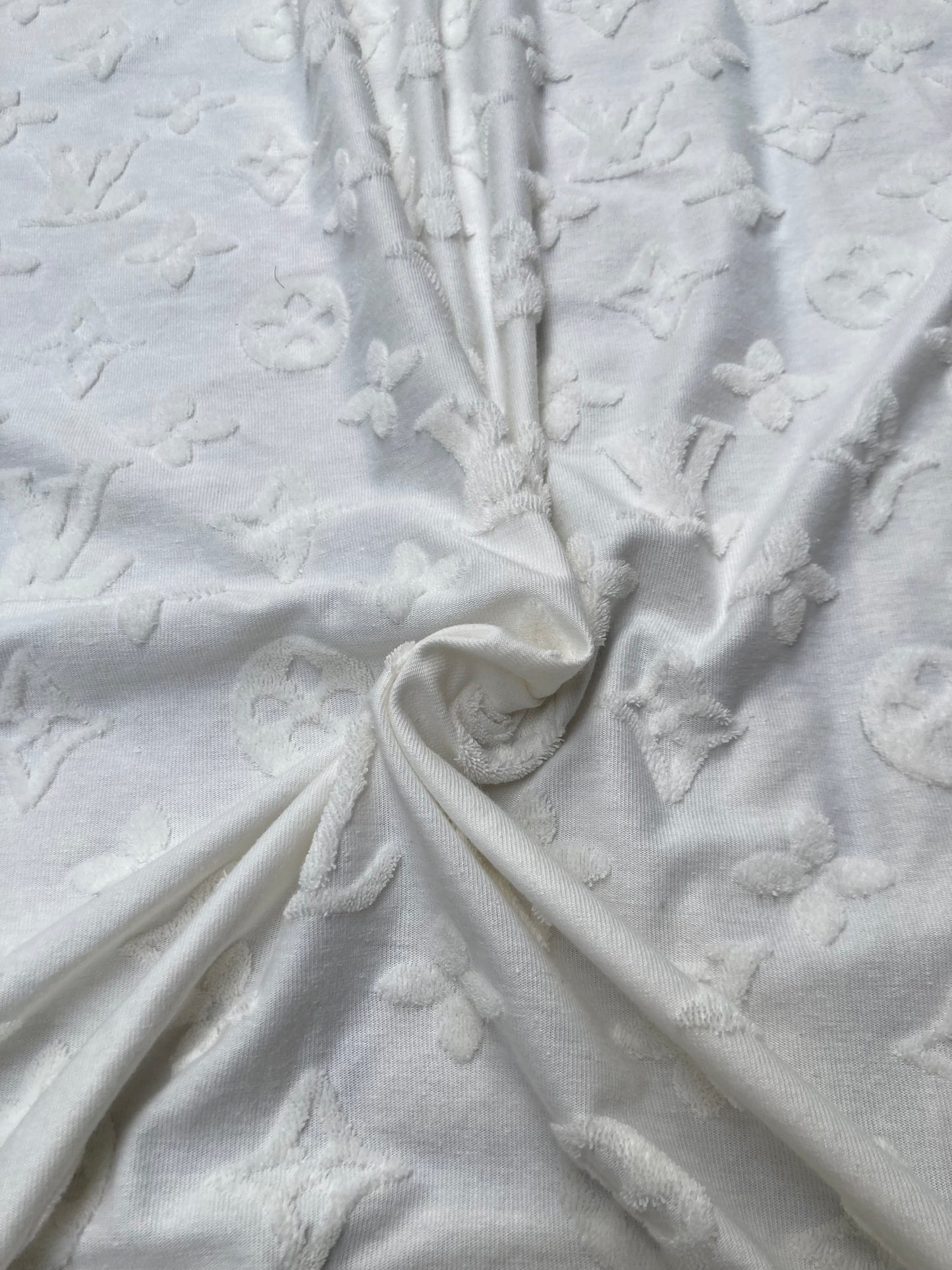 Cozy Terry LV Fabric Cotton For Custom Apparel Clothing