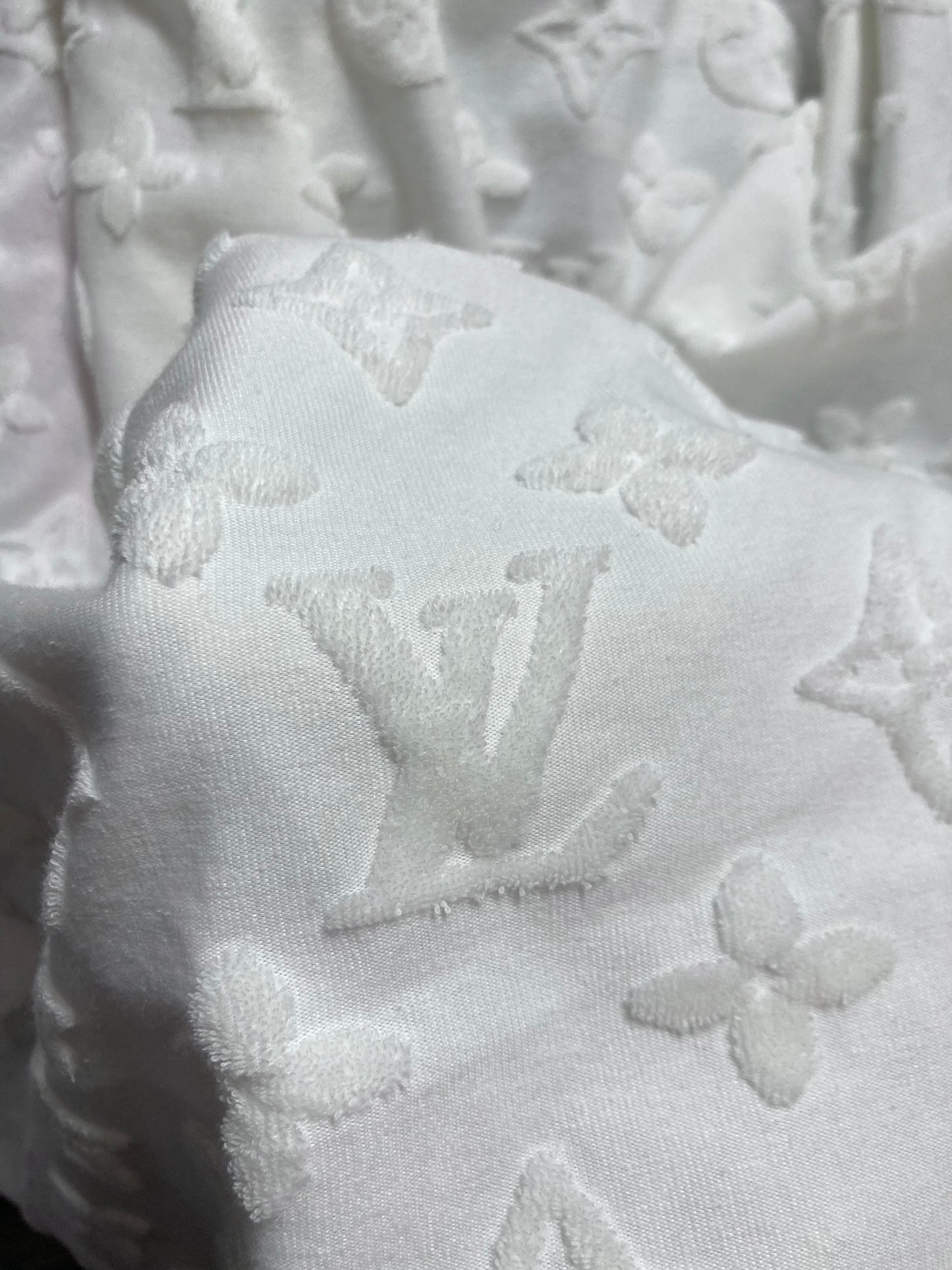 Cozy Terry LV Fabric Cotton For Custom Apparel Clothing