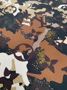 Sewing Cotton Fabric Camouflage LV Quilting for Custom Apparel Handmade DIY