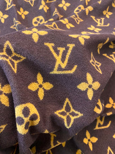 Classic brown Louis Vuitton Beach Towel Cozy Cotton Fabric Terry Fabric