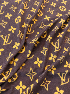 Classic brown Louis Vuitton Beach Towel Cozy Cotton Fabric Terry Fabric