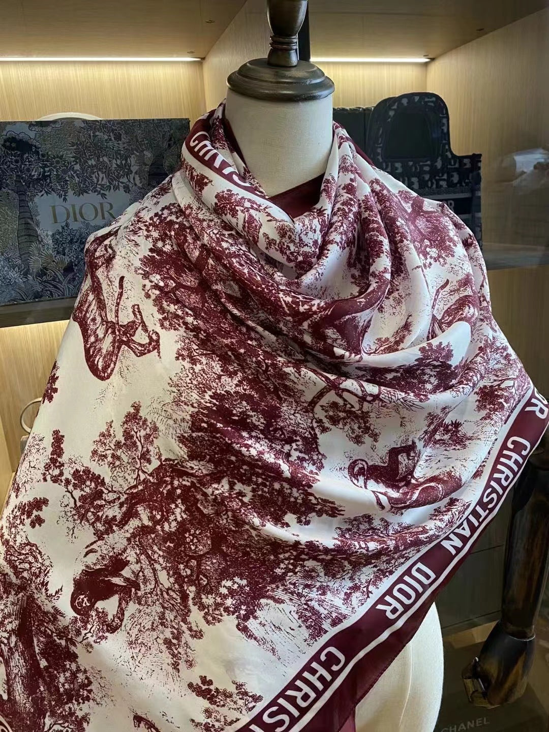 Dior Satin Silk Scarf