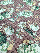 Load image into Gallery viewer, Custom Designer Vinyl Gucci Flower Leather Fabric Sold by Yard for DIY Sewing Sneakers Upholstery