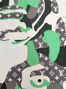 LV Vinyl Face Designer New Trending Fabric for Car Bag Repair Custom Sneakers Upholstery
