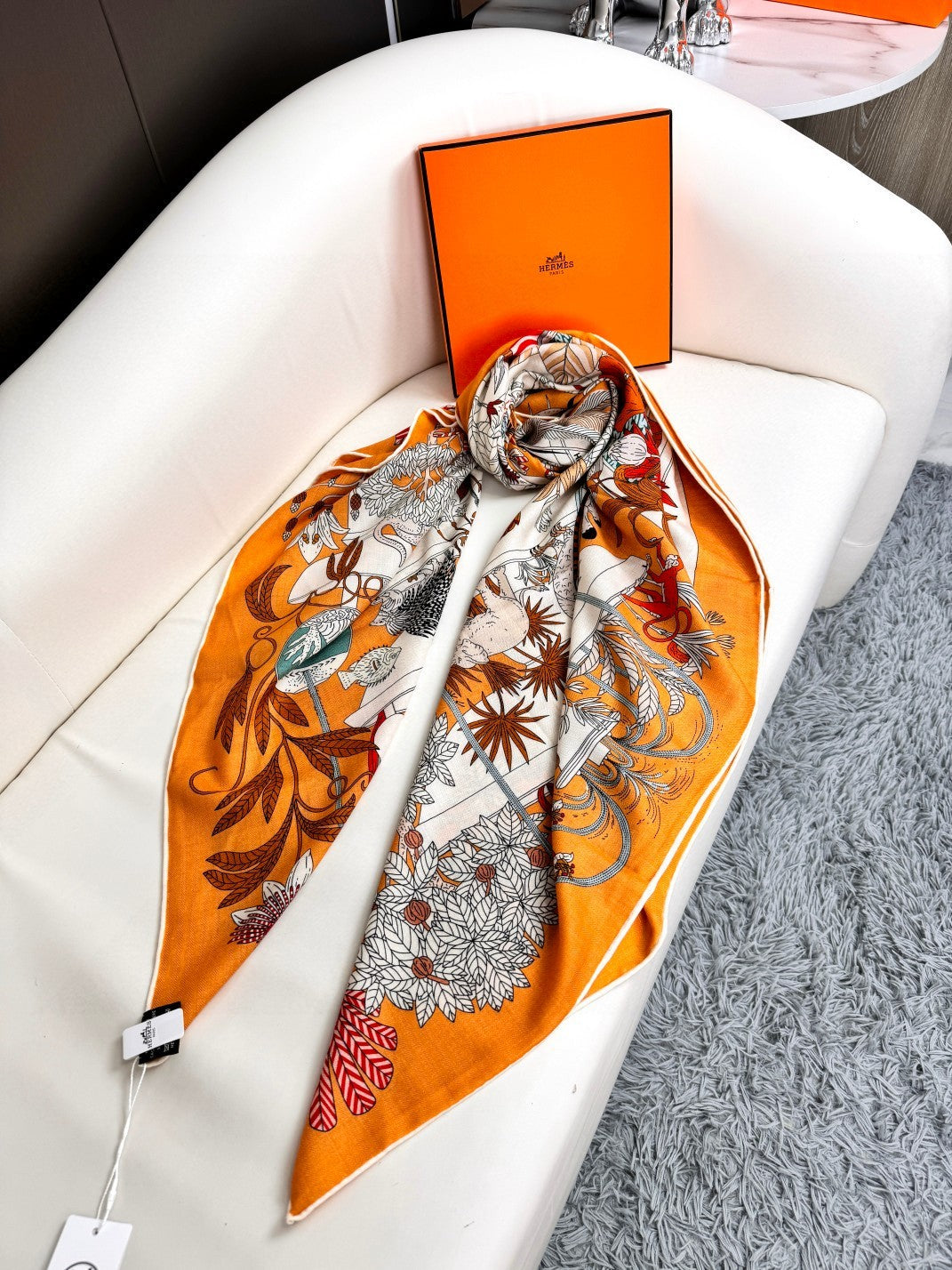 Hermes Silk Scarf