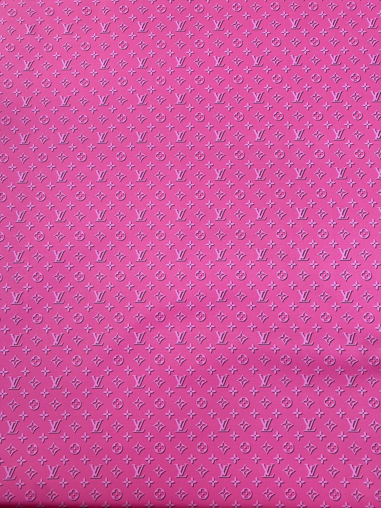 Hot Pink LV Fabric