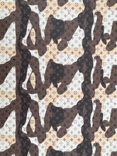 Load image into Gallery viewer, Custom Leather Brown Camouflage LV Monogram for DIY Sewing Sneakers