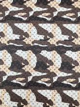 Load image into Gallery viewer, Custom Leather Brown Camouflage LV Monogram for DIY Sewing Sneakers