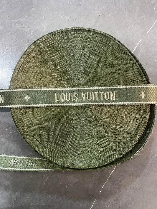 Vintage Olive Green Louis Vuitton Bag Strap for Handmade Bag Repair DIY