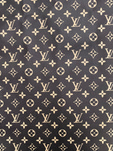 Load image into Gallery viewer, Black Cream Louis Vuitton LV Leather Leder Stoff Pelle
