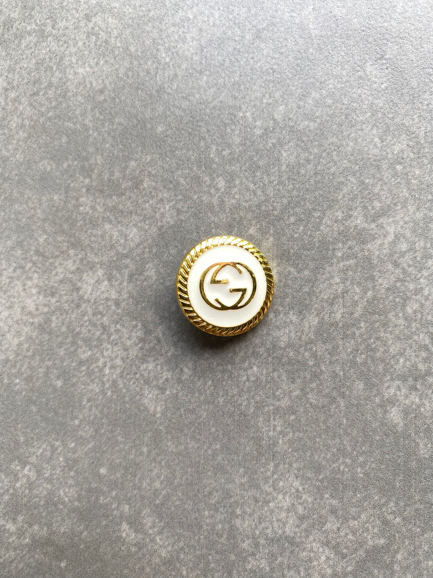 White Golden Metal Gucci Button Accessory for Handmade Custom Clothing Apparel DIY Projects