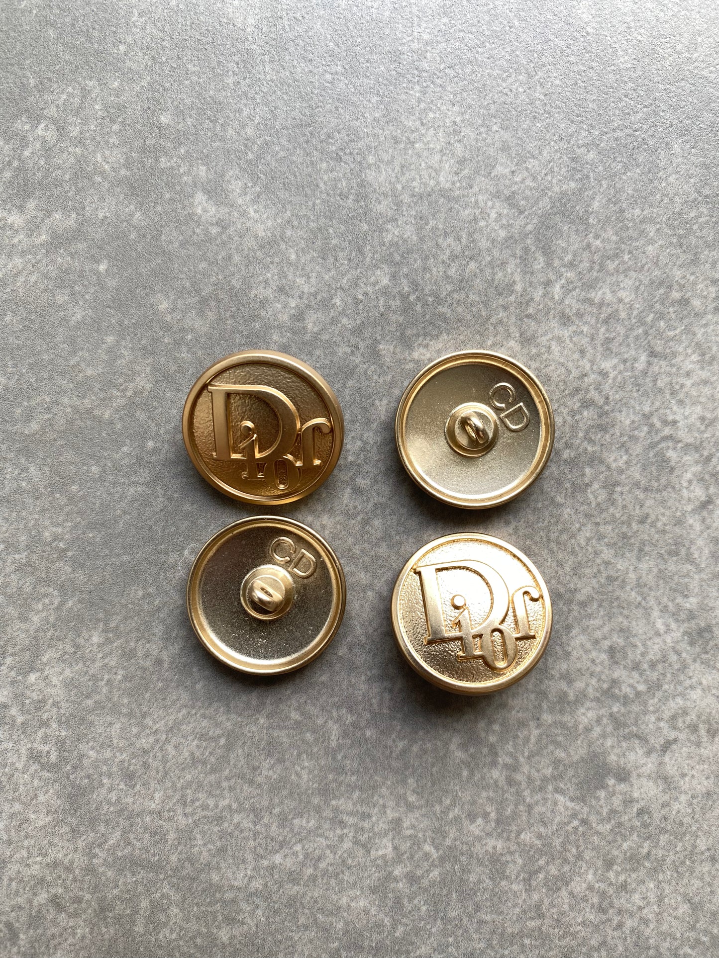 Golden Dior Button Clothing Accessory for Custom Apparel Bespoke DIY Crafts