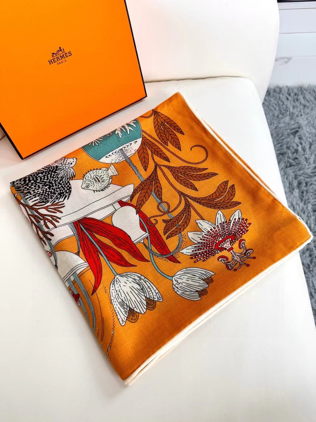 Hermes Silk Scarf