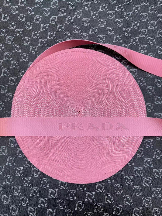 Pink Prada Bag Strap for DIY Crafting Handmade Bag Repair