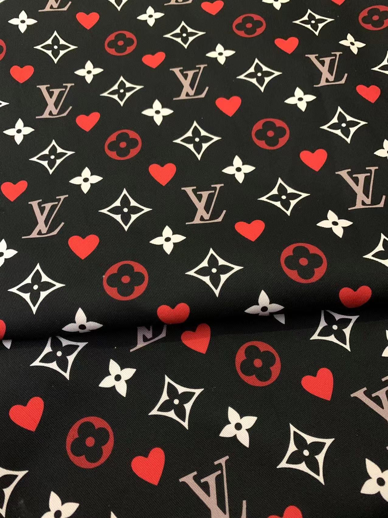 LV Heart Fabric