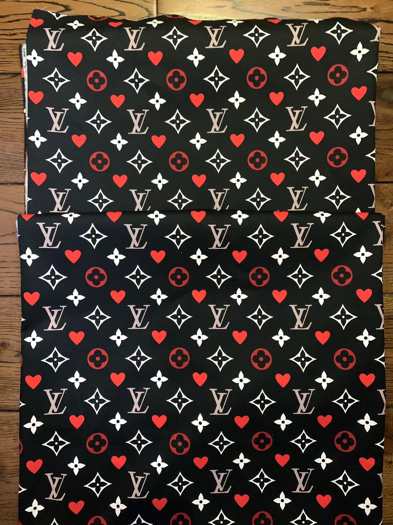 LV Heart Fabric