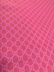 Pink Gucci Vinyl For DIY Sewing Handmade Upholstery Custom Sneakers