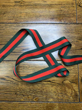 Load image into Gallery viewer, Gucci Green Red Woven Wrap Band Tape for Bag Furniture