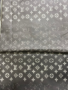 Grey LV Gradient Cotton Fabric for Clothing DIY Crafts Handmade Sold by Yard