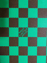 Load image into Gallery viewer, Vivid Green Big Check Damier Vinyl Leather for LV Trainer Sneaker