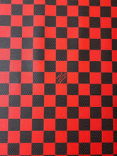 Load image into Gallery viewer, Red Green Big Check Damier Vinyl Leather for LV Trainer Sneaker