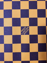 Load image into Gallery viewer, Yellow Big Check Damier Vinyl Leather for LV Trainer Sneaker