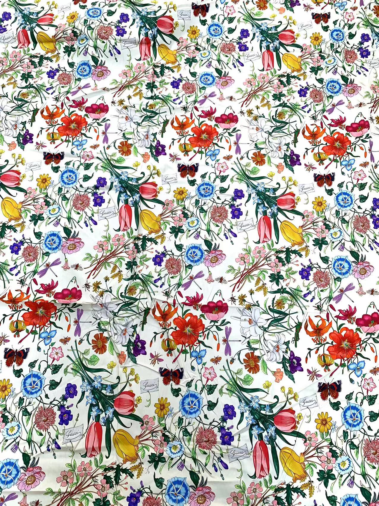 Floral Gucci Blooming Fabric For Custom DIY Upholstery Fabric Sold by Yard