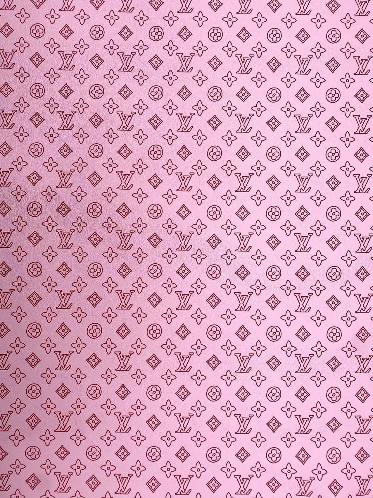 Light Pink LV Vinyl For Custom Handmade DIY Crafts Sewing Upholstery