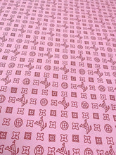 Load image into Gallery viewer, Light Pink LV Vinyl For Custom Handmade DIY Crafts Sewing Upholstery