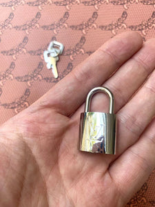 Silver LV Lock for Custom DIY Bag Repair Handmade Accessory