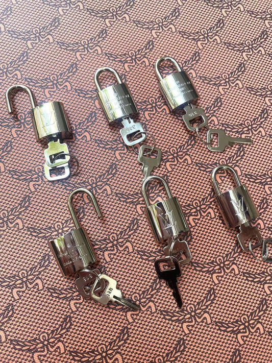 Silver LV Lock for Custom DIY Bag Repair Handmade Accessory