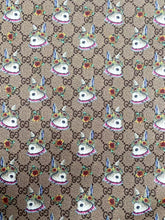 Load image into Gallery viewer, Gucci Easter Bunny Design Leather Fabric Vinyl for DIY Crafting Sewing Custom