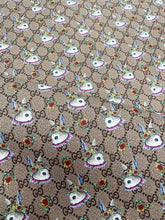 Load image into Gallery viewer, Gucci Easter Bunny Design Leather Fabric Vinyl for DIY Crafting Sewing Custom