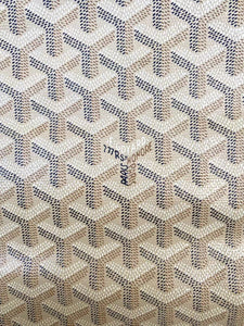 Cream Goyard Wallet Canvas Leather Fabric Original Quality for Custom DIY Goyard Bag Sewing