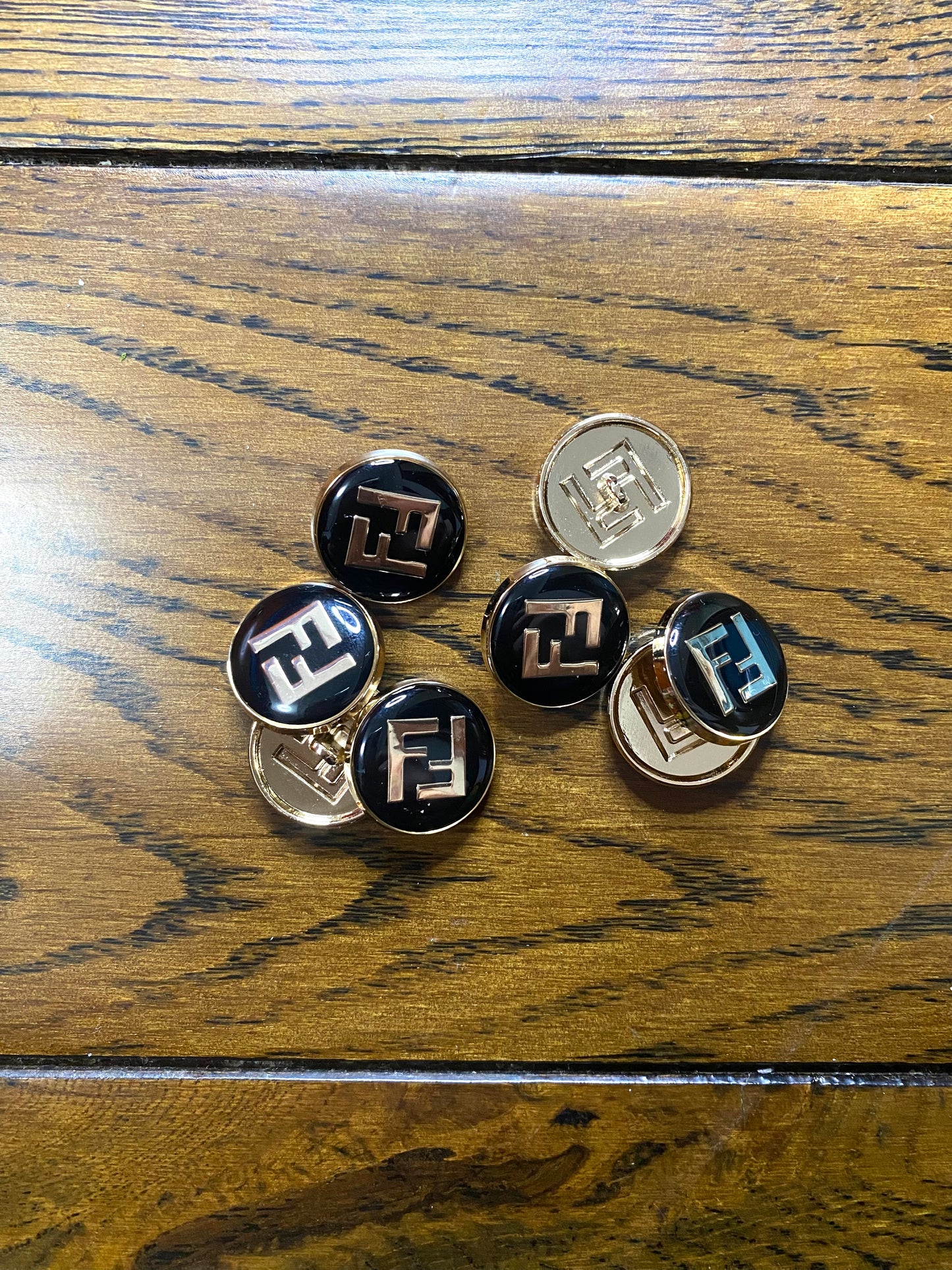 Fendi FF Button for Custom Handmade Bespoke Apparel Accessory